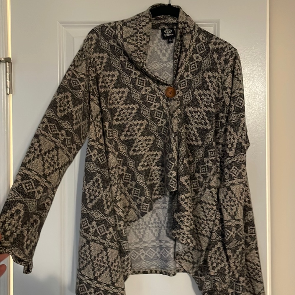 Bobeau long sleeve top